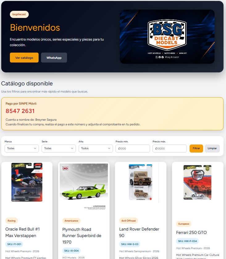 Vista previa del proyecto BSGDIECAST